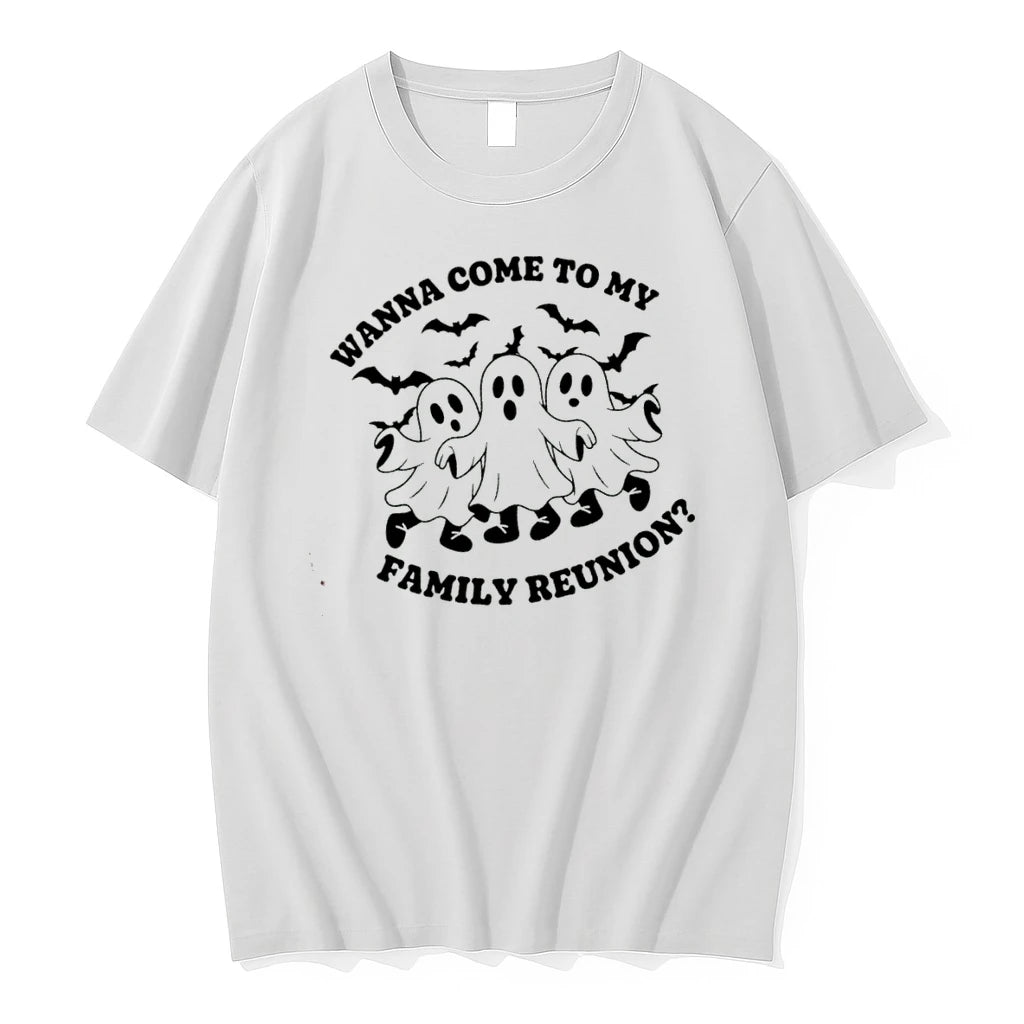 Officials Wanna Come To My Family Reunion Ghost Halloween Premium T Shirt