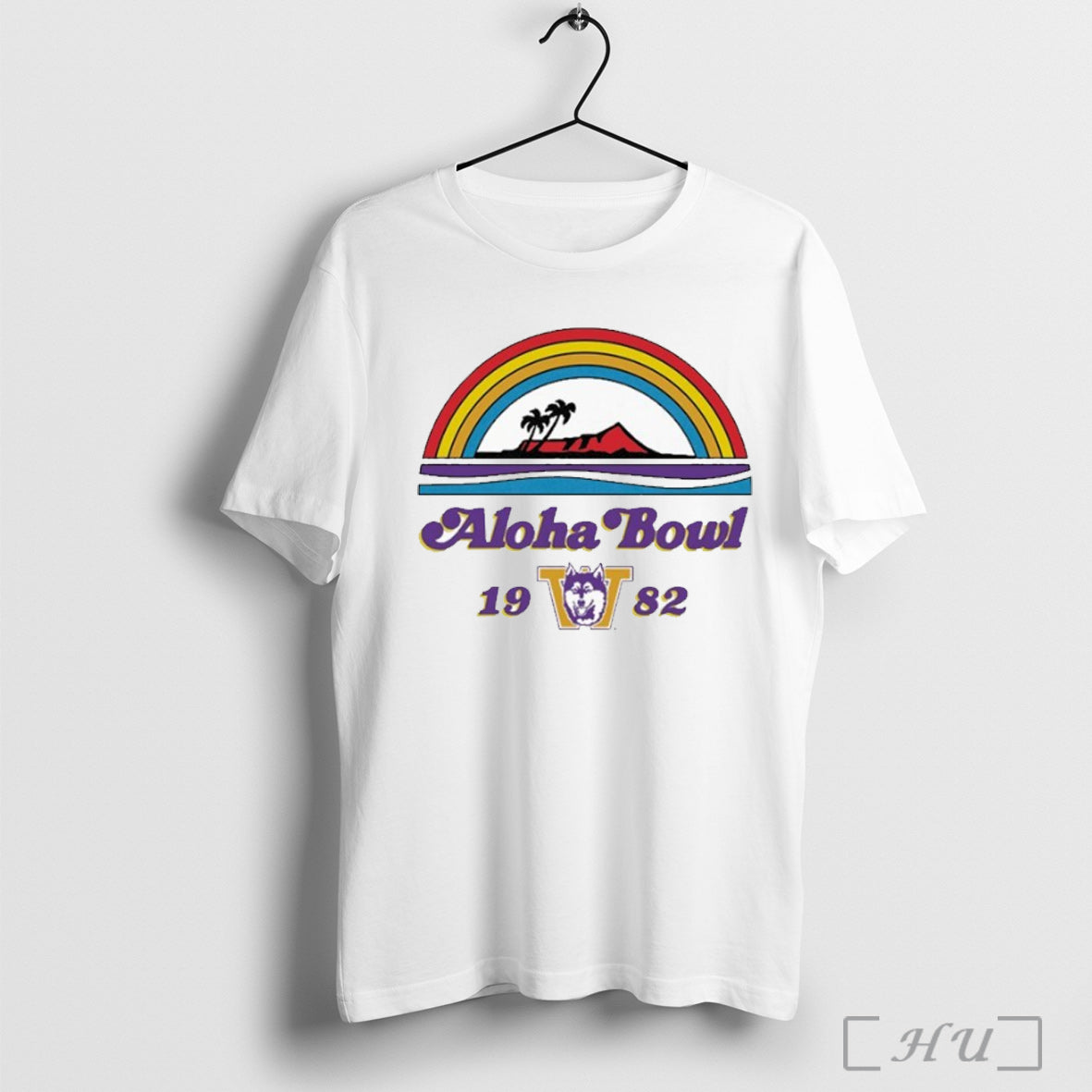 Officials Washington Huskies 1982 Aloha Bowl T Shirt