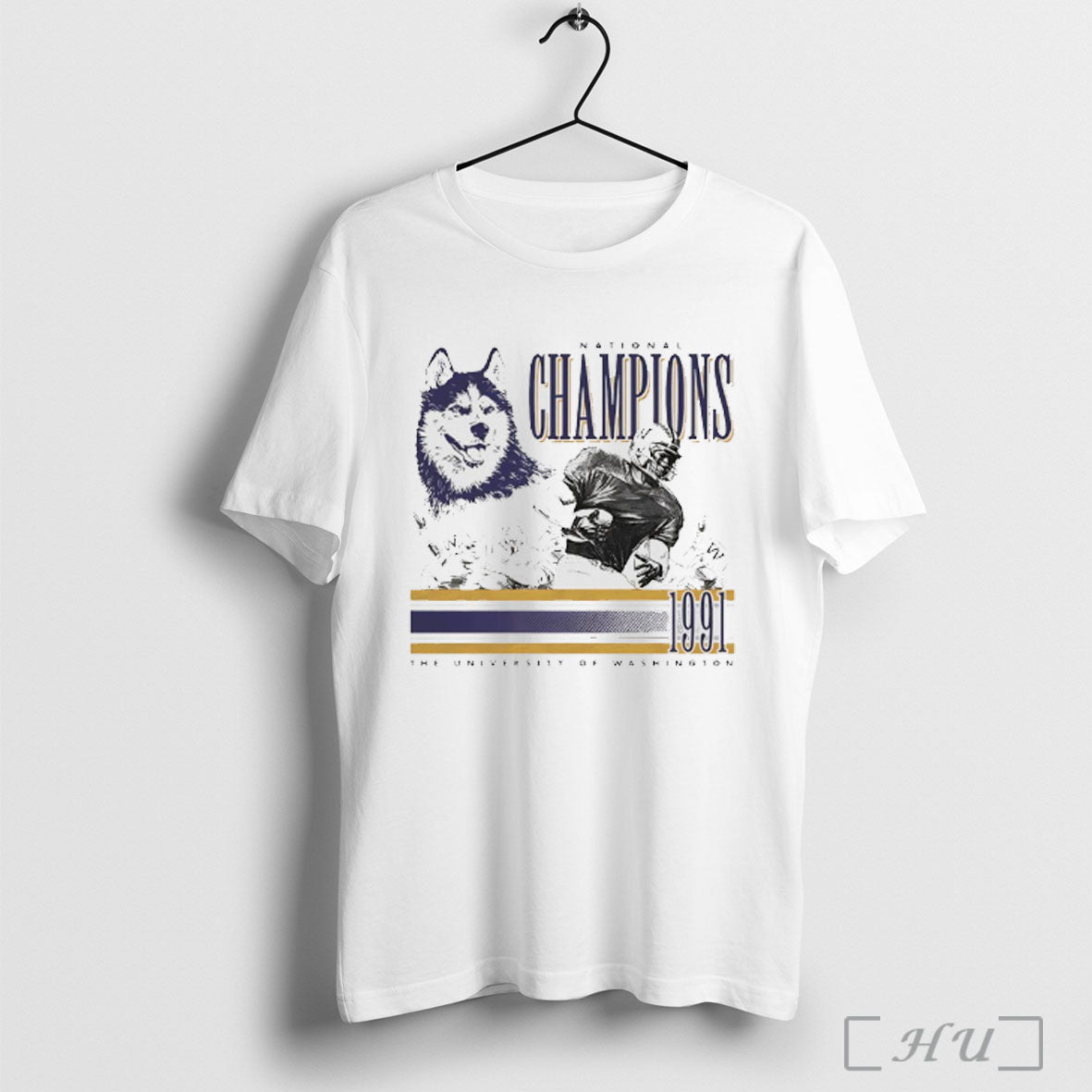 Officials Washington Huskies Football 1991 National Champions Vintage T Shirt