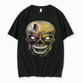 Officials Washington Redskins West Virginia Mountaineers Skull Black Premium T Shirt