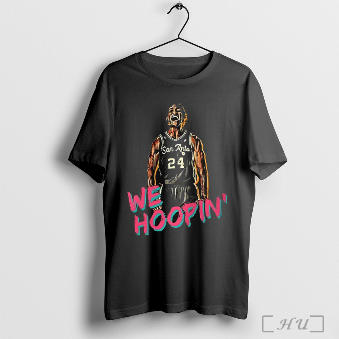 Officials We Hoopin Basketball Player San Antonio 24 T Shirt