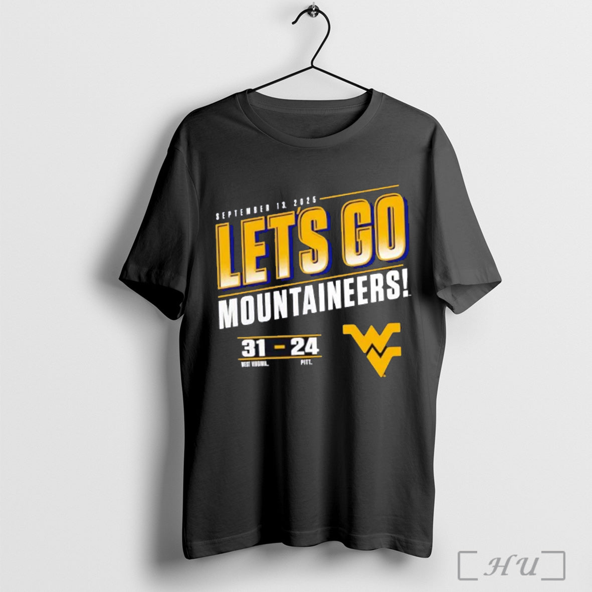Officials West Virginia Mountaineers Lets Go 31 24 Score T Shirt