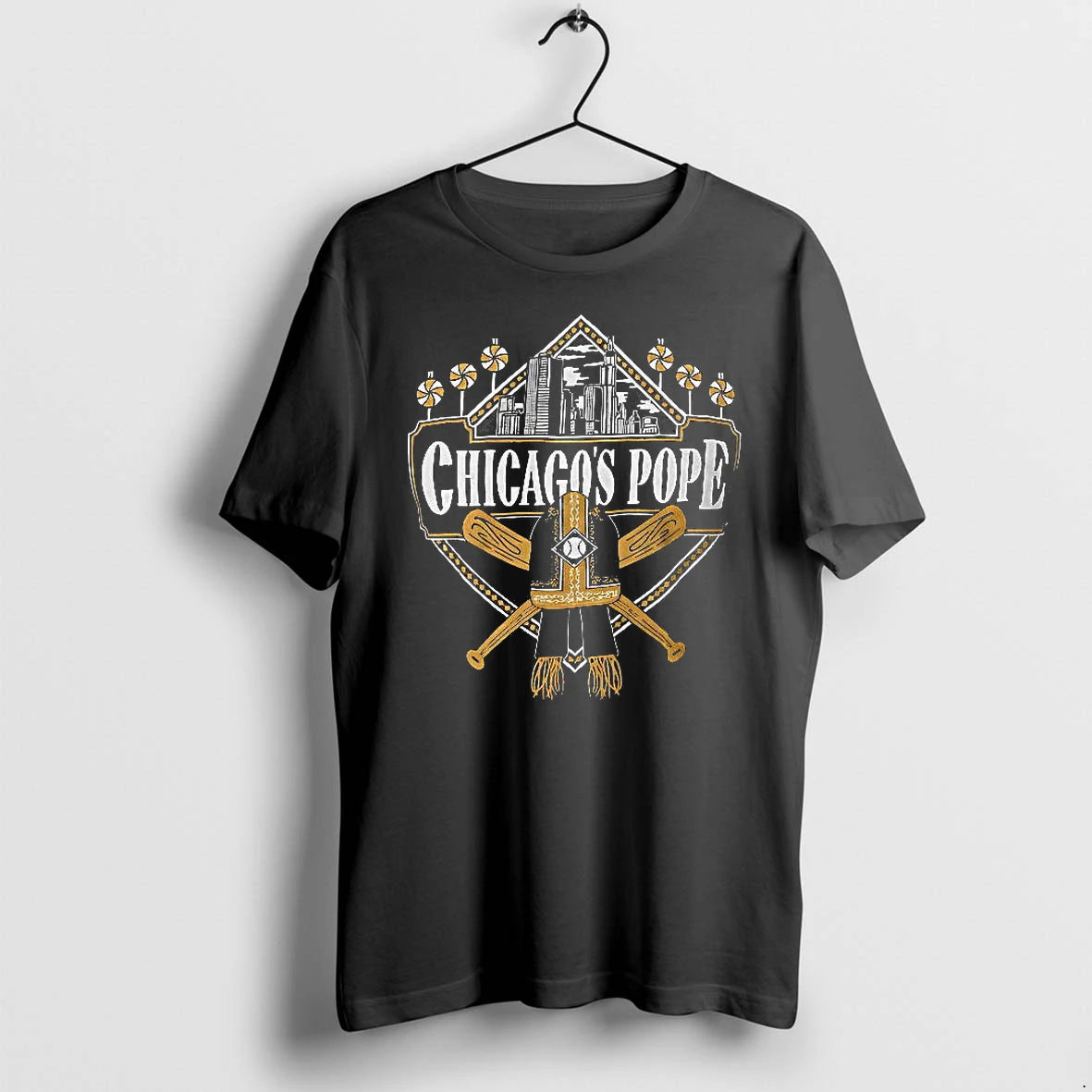 Officials White Sox Chicagos Pope Logo Women Premium T Shirt