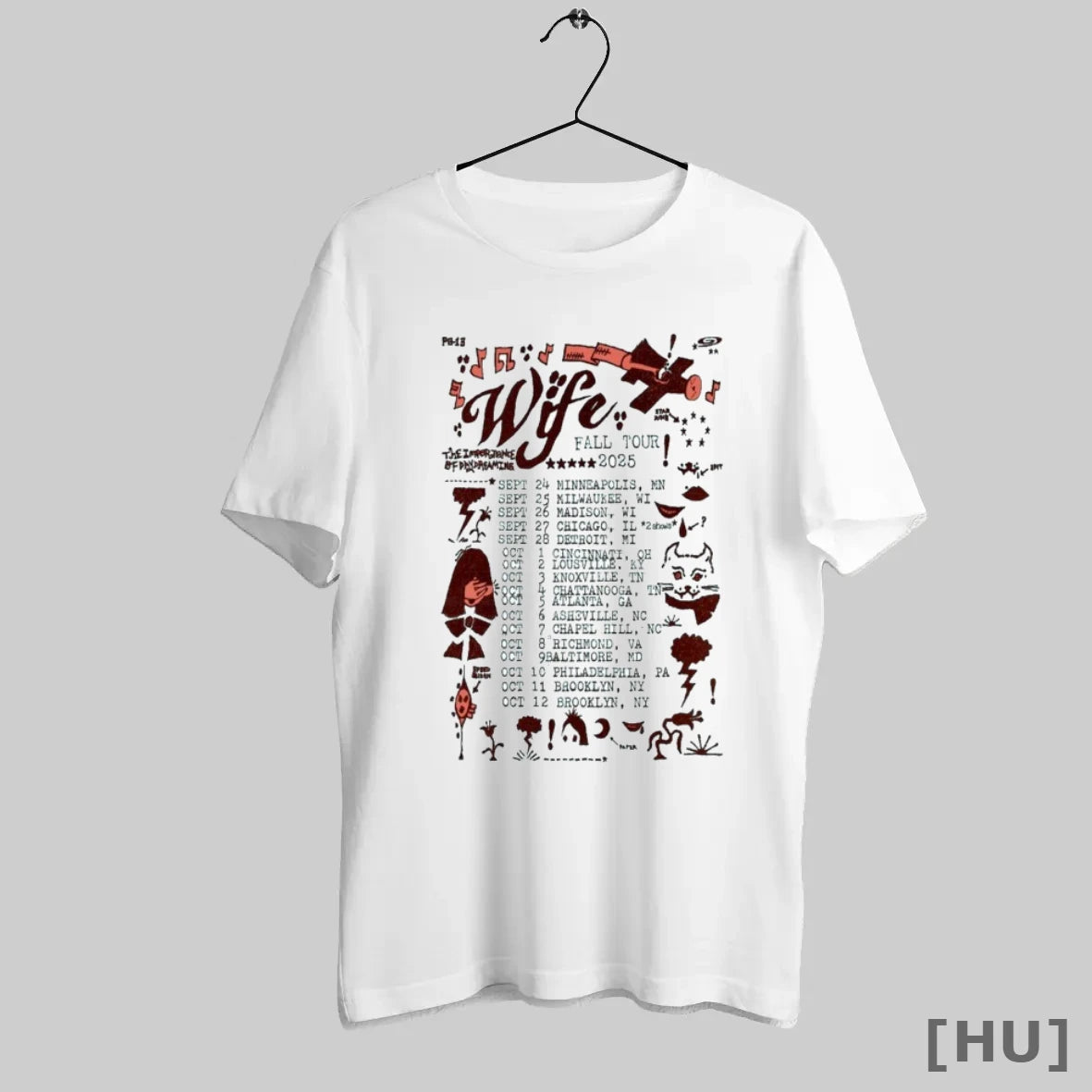 Officials Wife Fall Tour 2025 Dates T Shirt