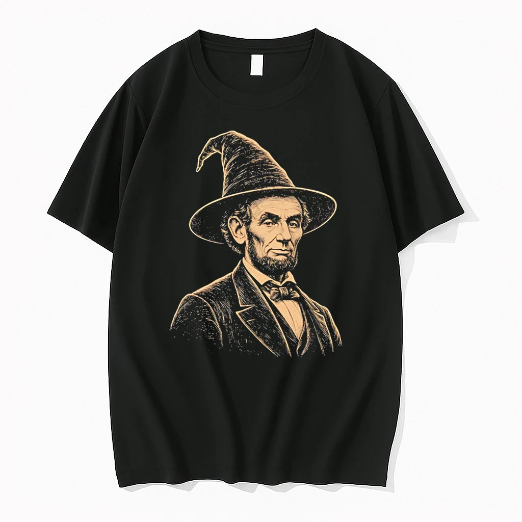 Officials Wizard Abraham Lincoln Graphic Tee T Shirt Sweater