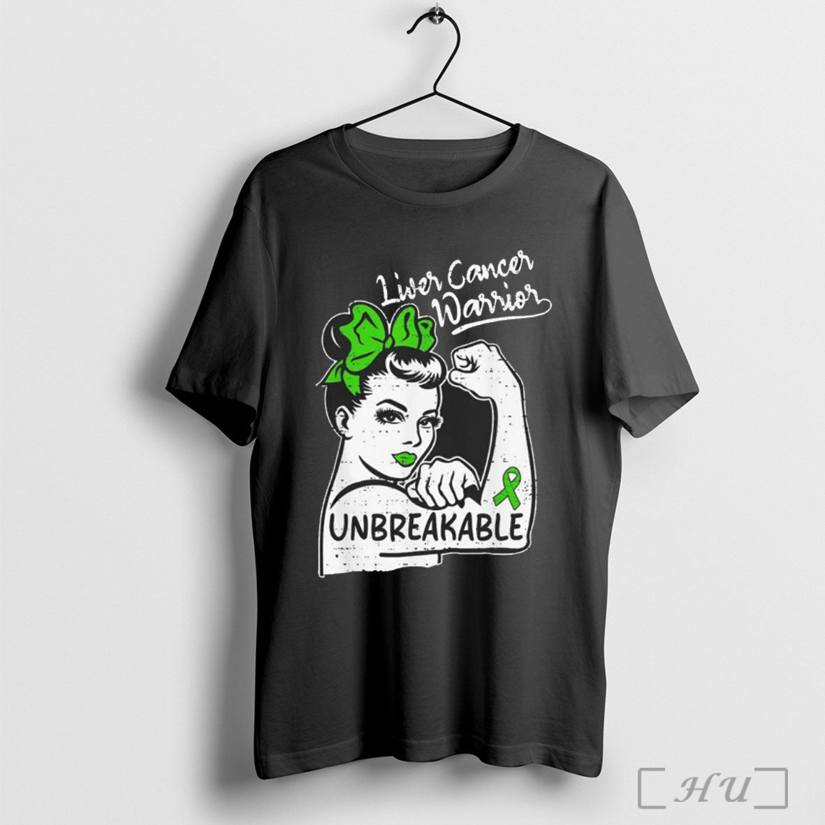Officials Womens Liver Cancer Warrior Awareness Ribbon Green