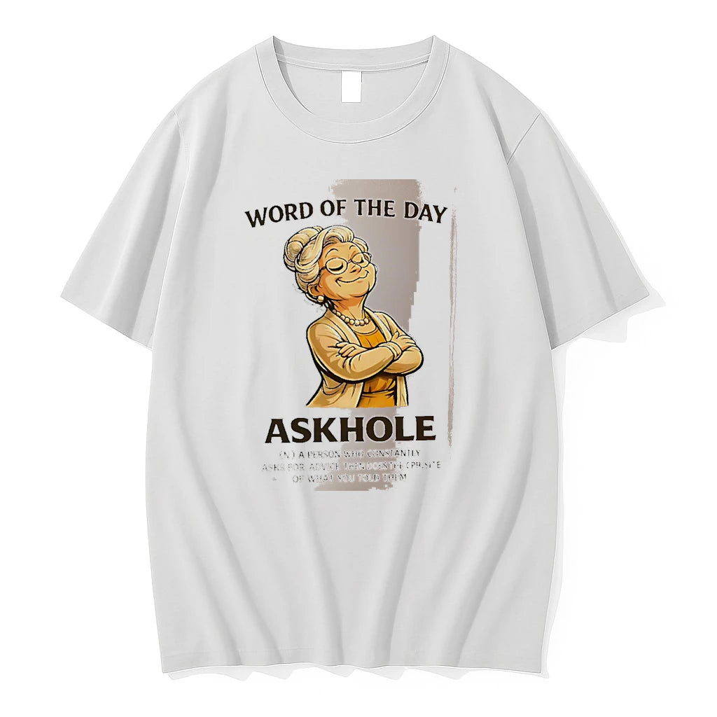 Officials Word Of The Day Askhole White Premium T Shirt