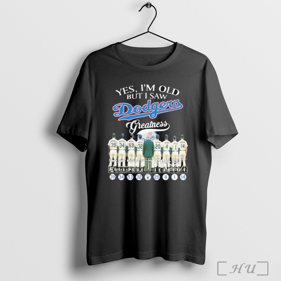 Officials Yes Im Old But I Los Angeles Dodgers Greatness T Shirt
