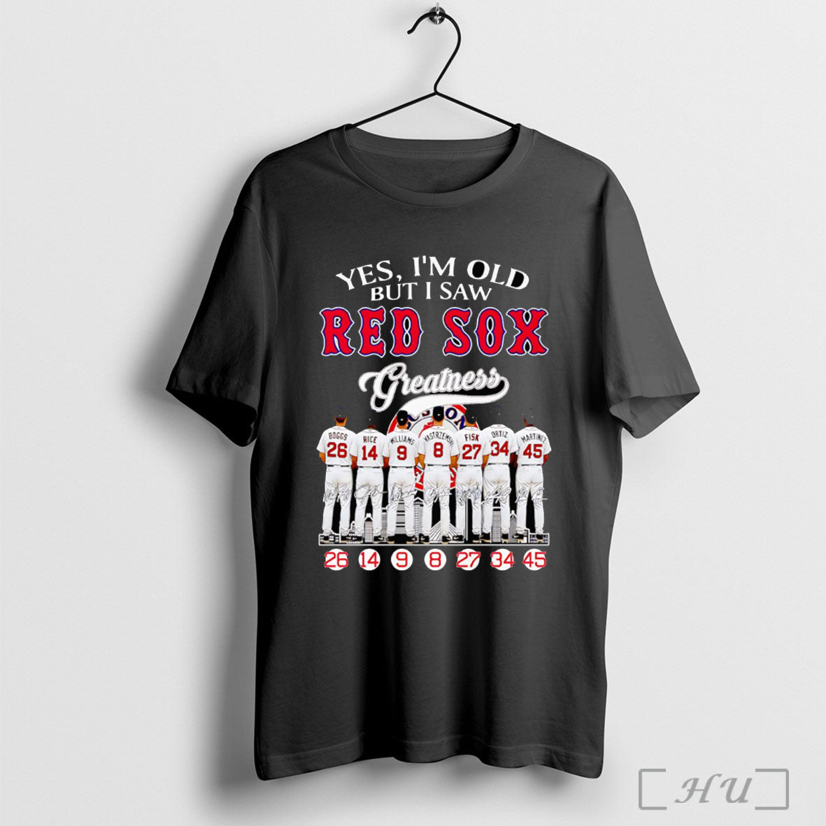 Officials Yes Im Old But I Saw Red Sox Greatness Players Signature T Shirt