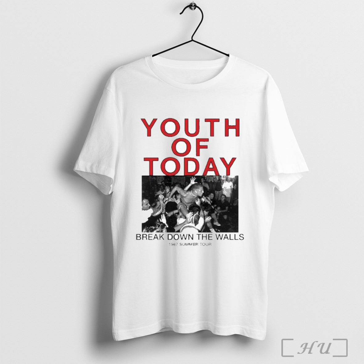 Officials Youth Of Today Break Down The Walls 1987 Summer Tour T Shirt