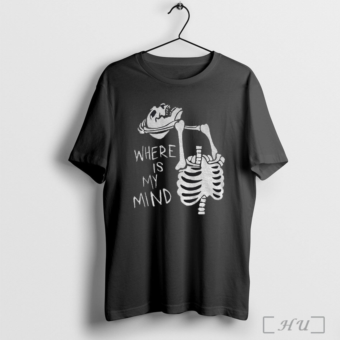 Officials Confused And Angry Skeleton Where Is My Mind T Shirt