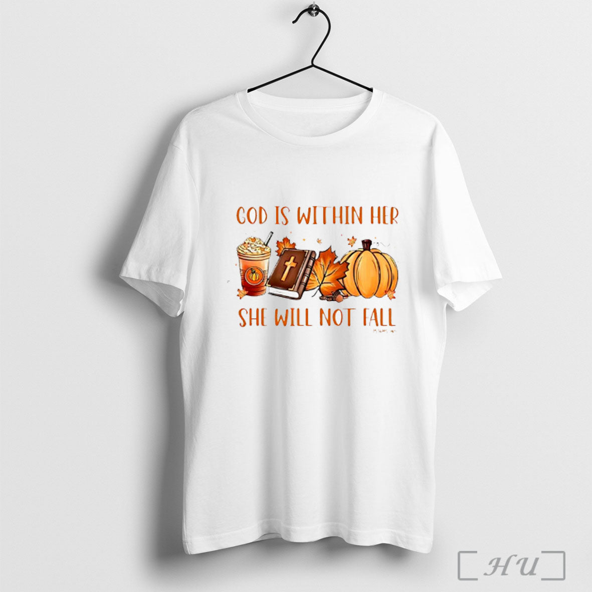 Officials Halloween God Is Within Her She Will Not Fall T Shirt