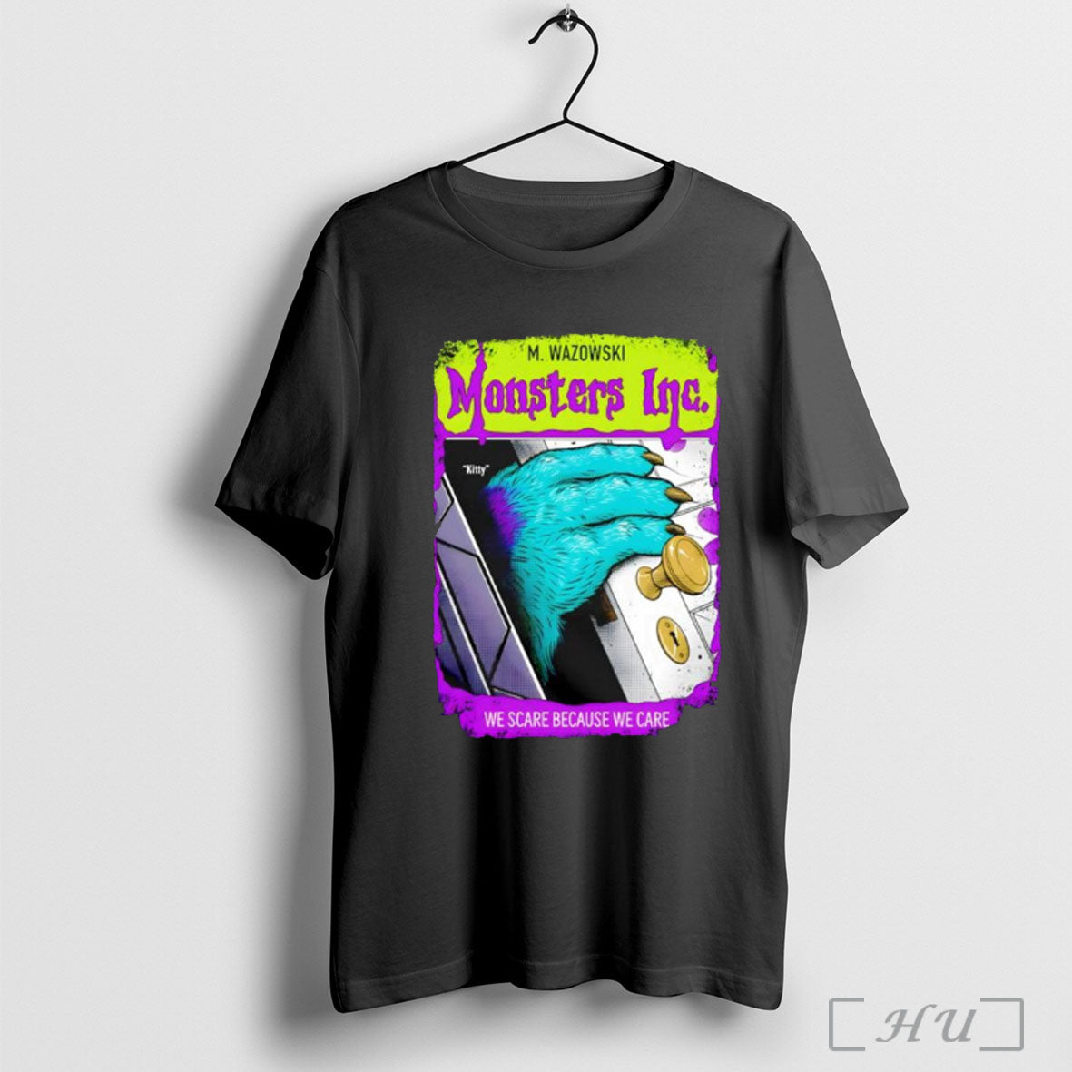 Officials M Wazowski Monsters Inc We Scare Because We Care T Shirt