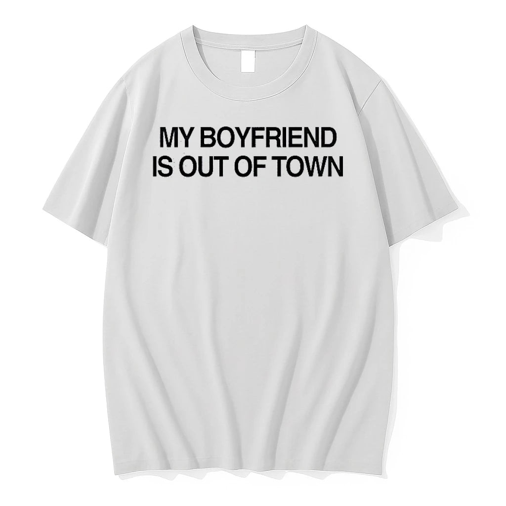 Officials My Boyfriend Is Out Of Town Premium T Shirt