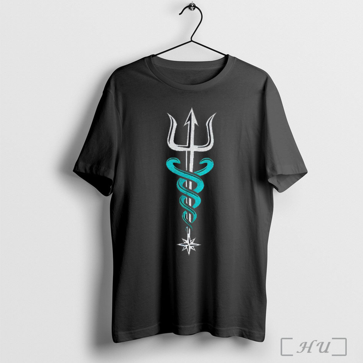 Officials Seattle Kraken Hockey Trident Serpent Emblem T Shirt