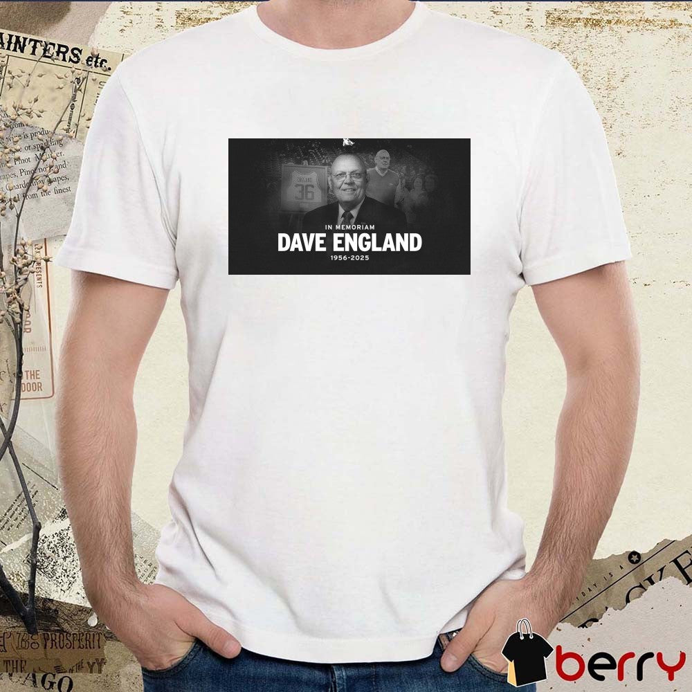 Offiicial In Memoriam Dave England 1956 – 2025 Arkansas Razorback Poster t-shirt