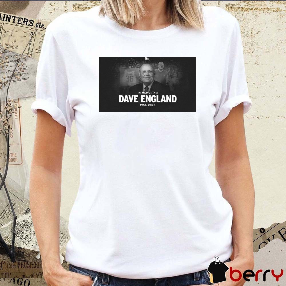 Offiicial In Memoriam Dave England 1956 – 2025 Arkansas Razorback Poster t-shirt
