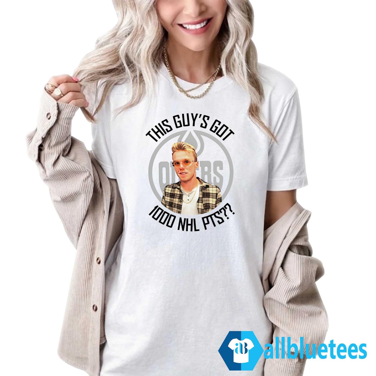 Oilers McDavid Oilers This Guy’s Got 1000 NHL Points Shirt