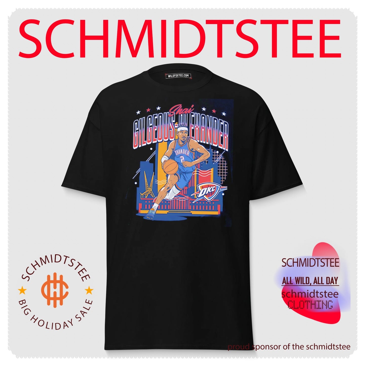 Oklahoma City Thunder Shai Gilgeous Alexander illustration shirt