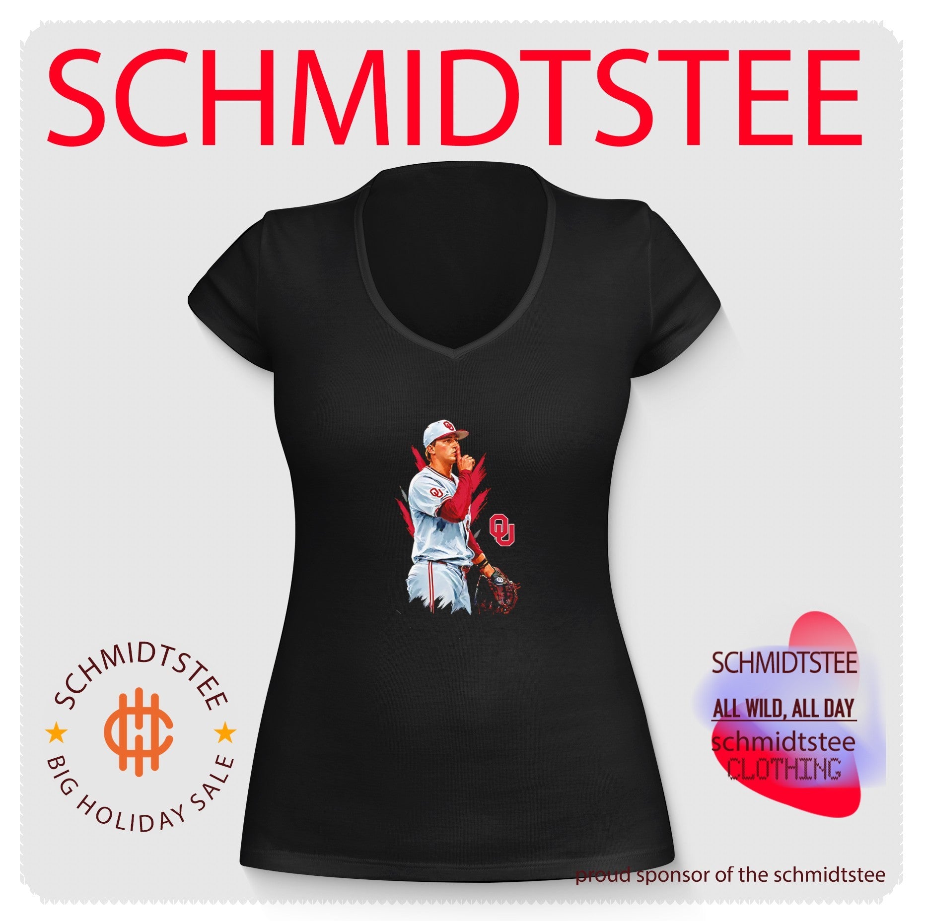 Oklahoma Jackson Cleveland shhh posing shirt