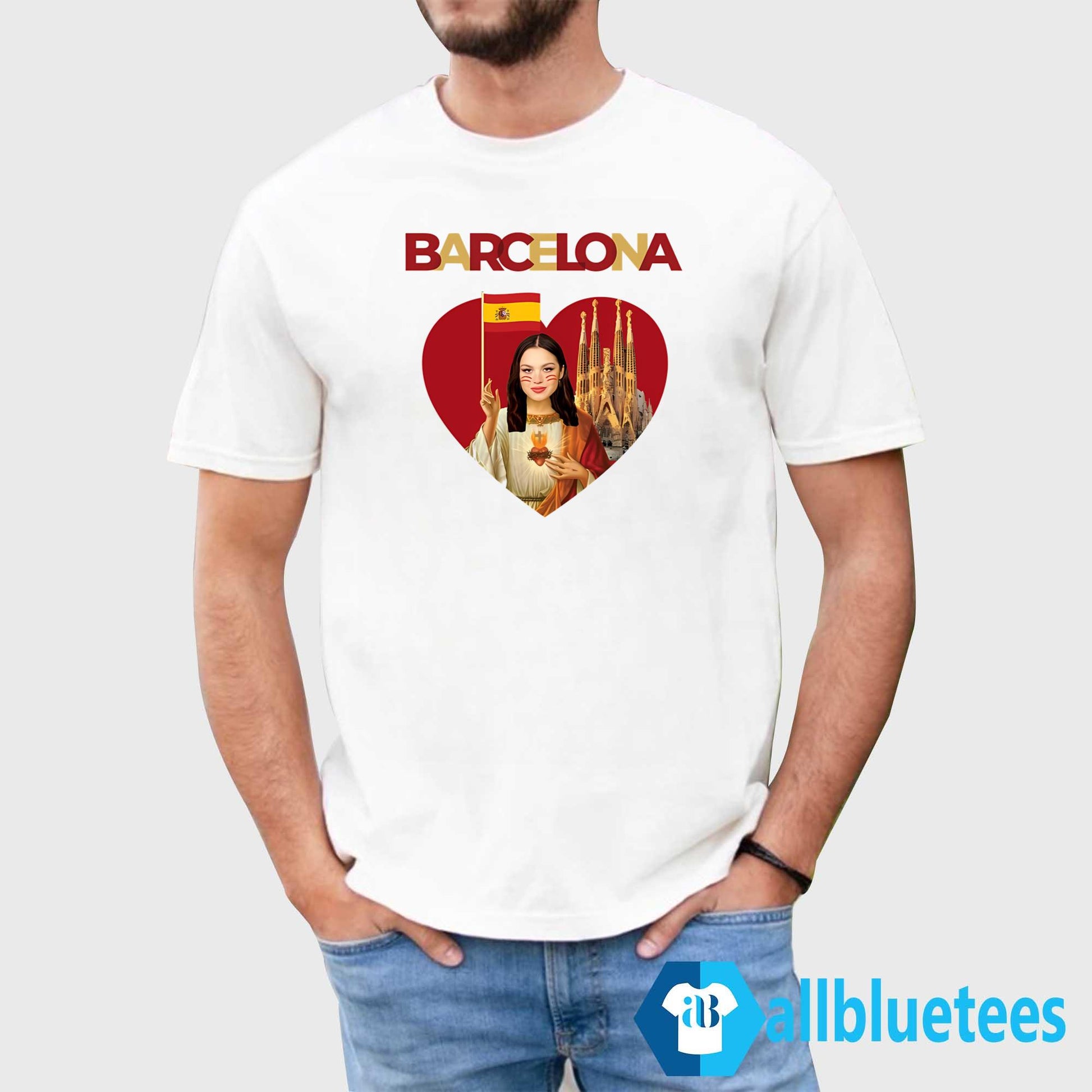 Olivia Rodrigo Barcelona And Heart Shirt