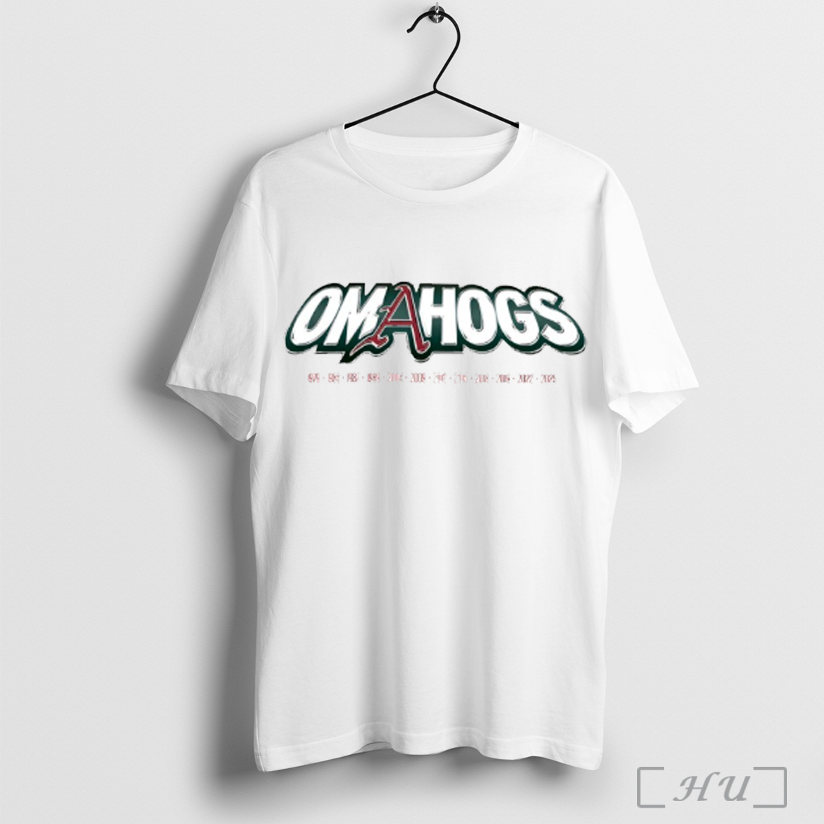 Omahogs Arkansas Razorbacks Ncaa Baseball Super Regional Champs 2025 T Shirt