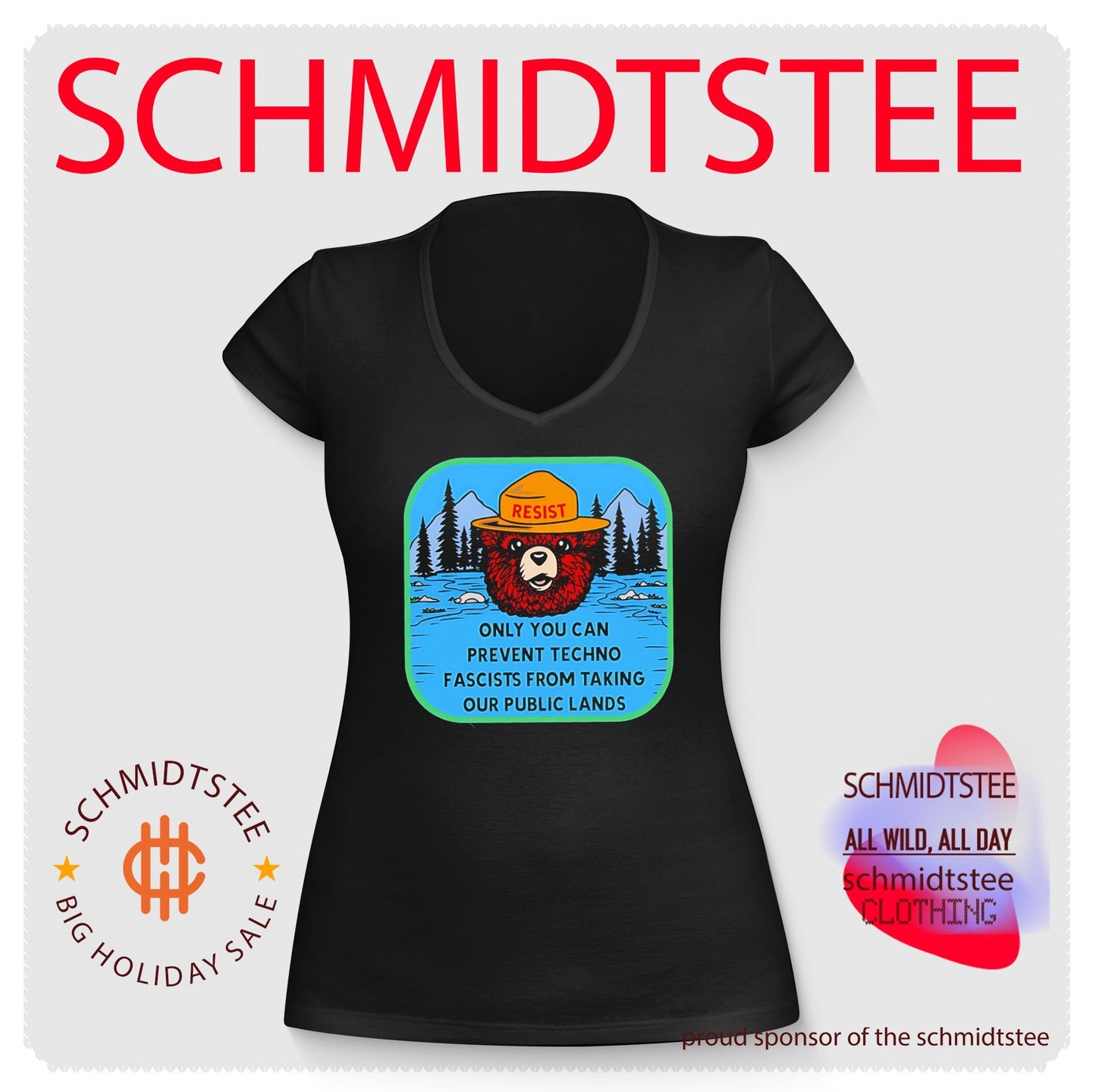 Only you can prevent techno fascists from taking our public lands Smokey Bear shirt