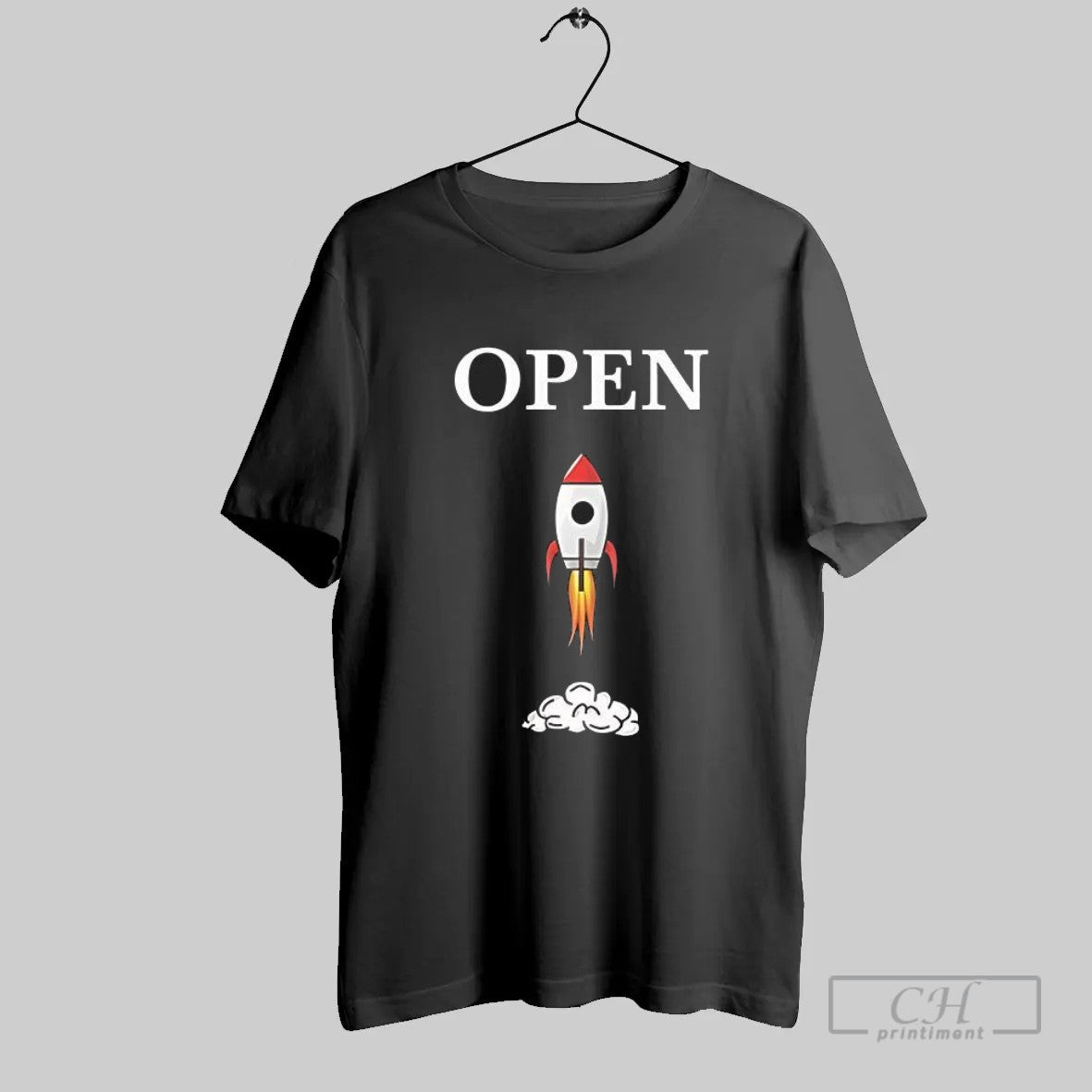 Open Rocket Ship Launch Funny Meme T Shirt