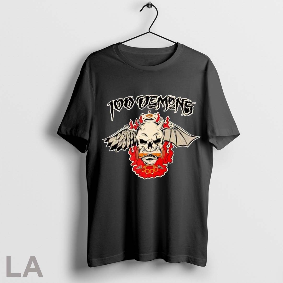 Original 100 Demons Band Logo T Shirt