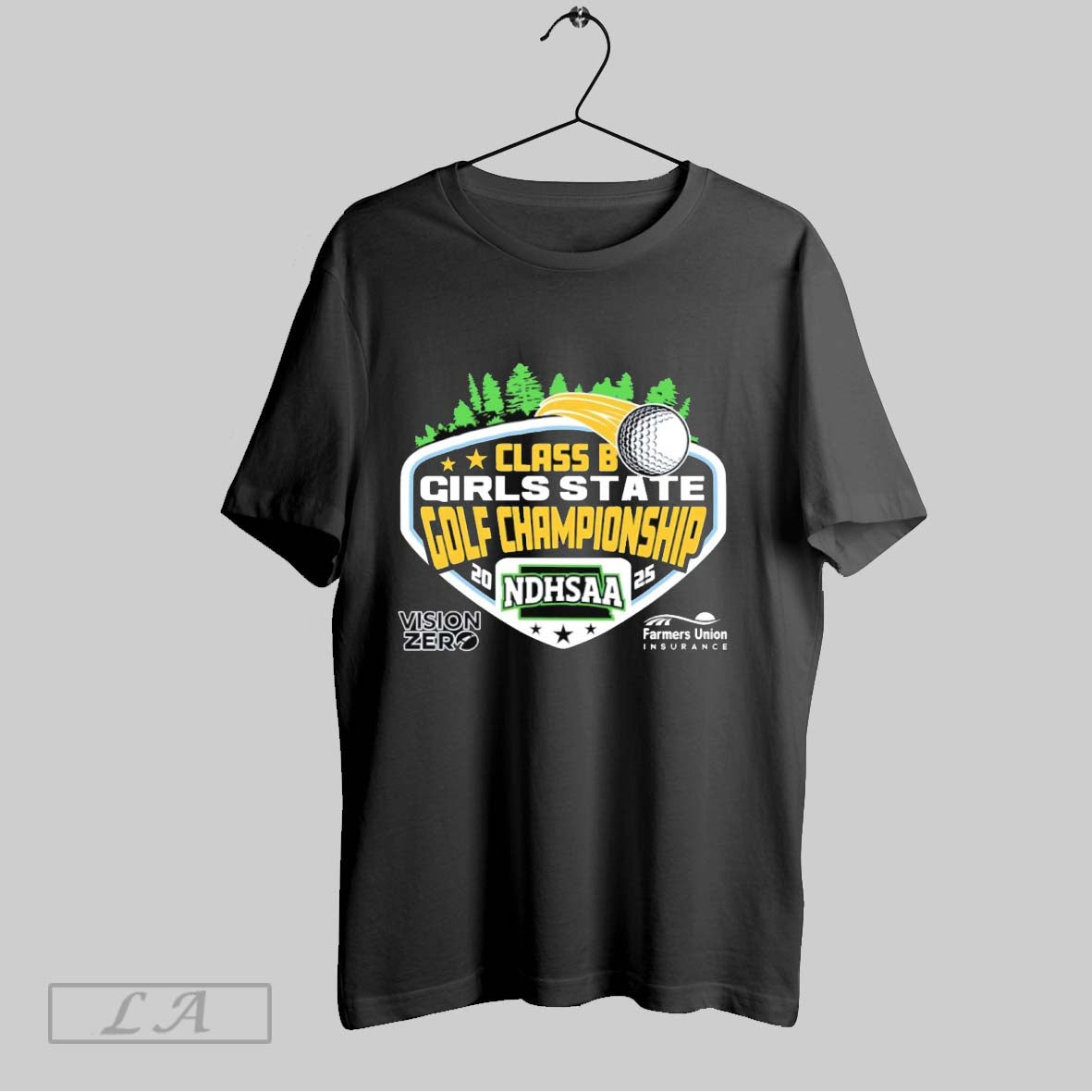 Original 2025 Ndhsaa Class B Girls State Golf Championship Tournament Logo