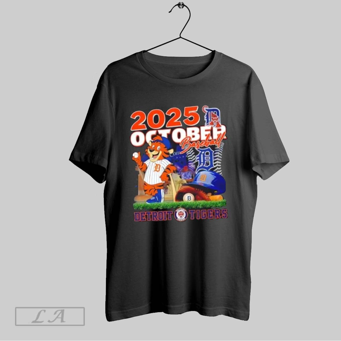 Original 2025 October Baseball Detroit Tigers Baseball Mascot
