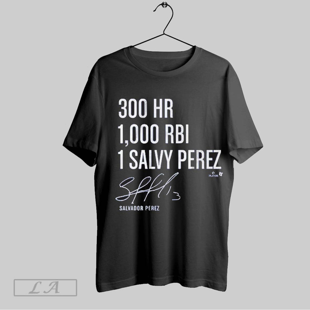 Original 300 Homers 1000 Rbi Signature Salvador Perez
