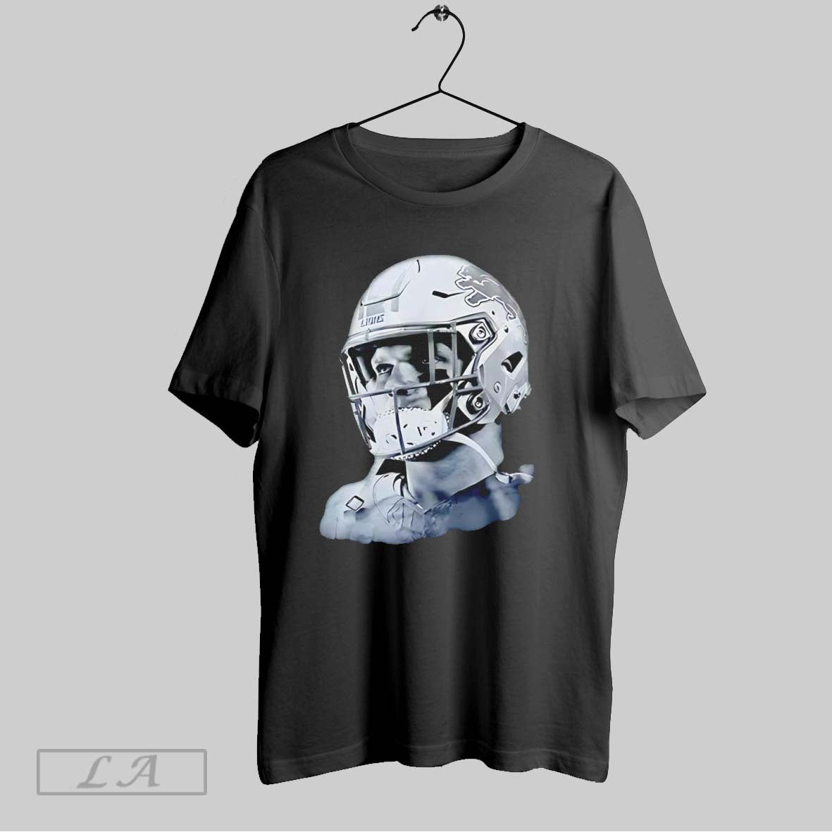 Original Aidan Hutchinson Detroit Lions Charcoal House Of Hutch Game Face