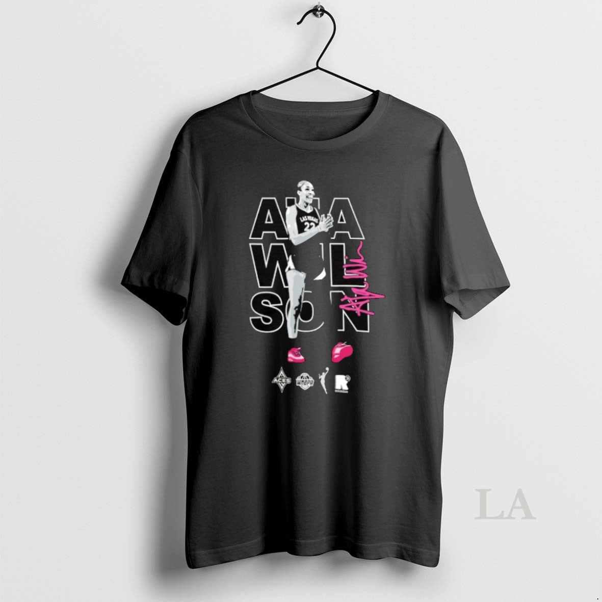 Original Aja Wilson Las Vegas Aces Basketball Wnba 2025 Signature
