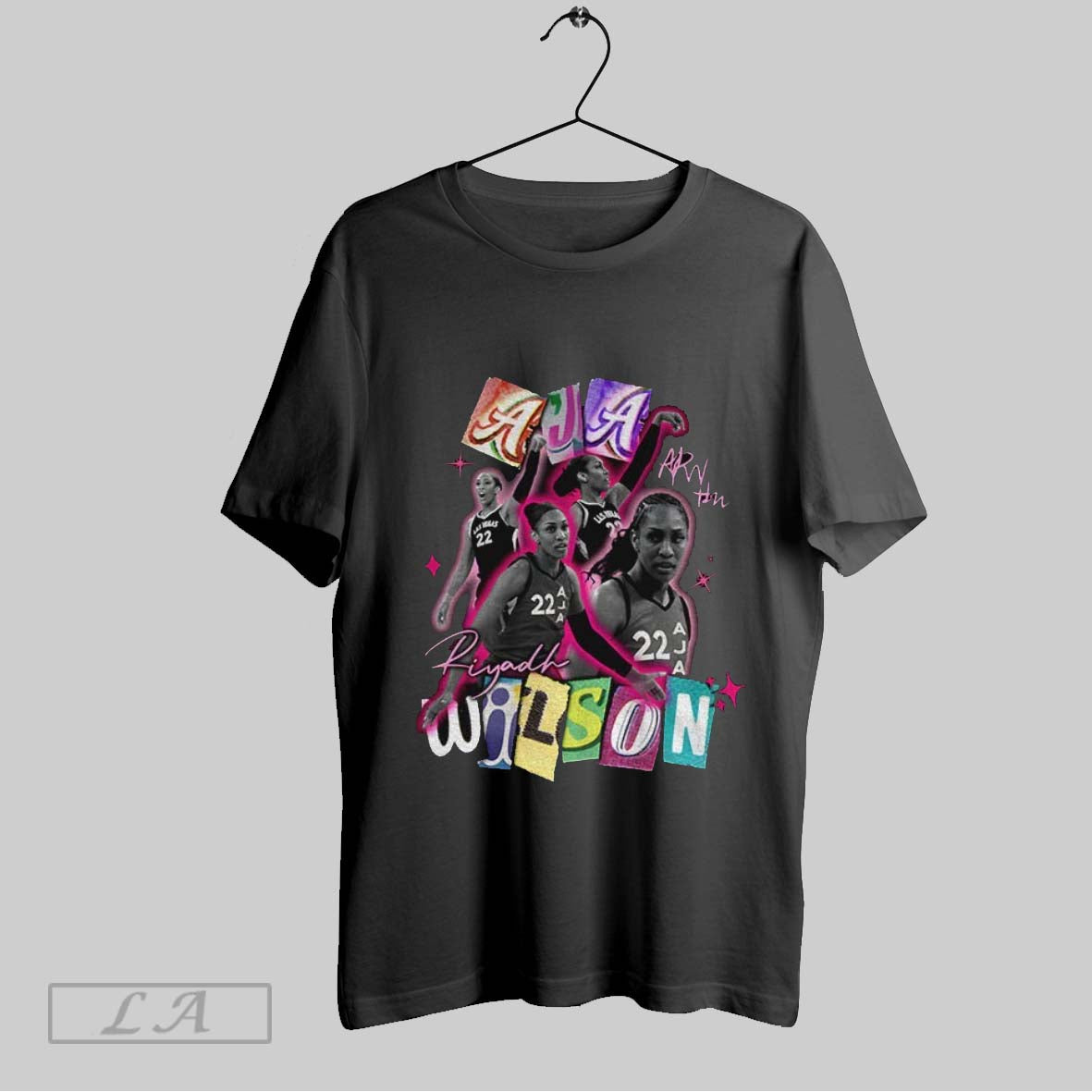 Original Aja Wilson Las Vegas Aces Star Graphic