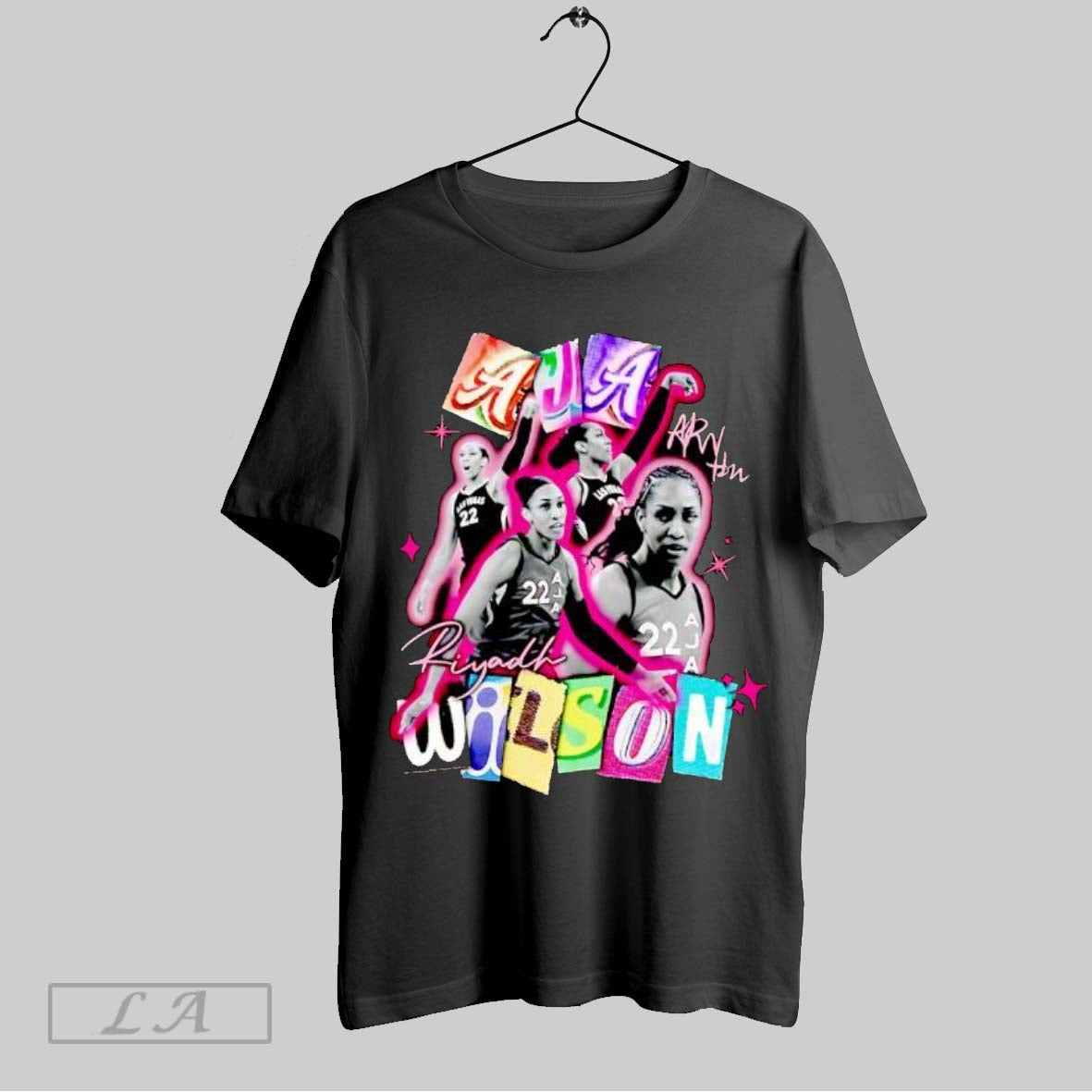 Original Aja Wilson Riyadh Wnba Basketball Player Number 22