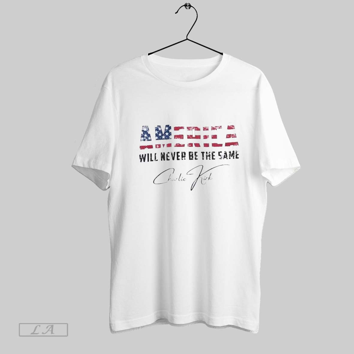 Original America Will Never Be The Same Chirlie Krik Quote Signature