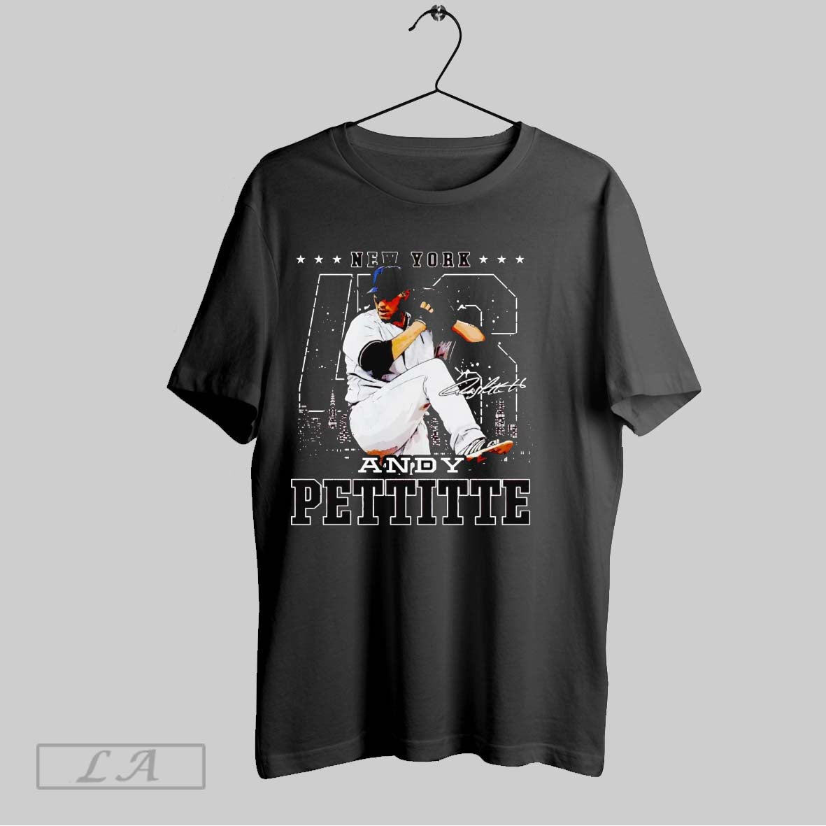 Original Andy Pettitte New York Skyline Signature