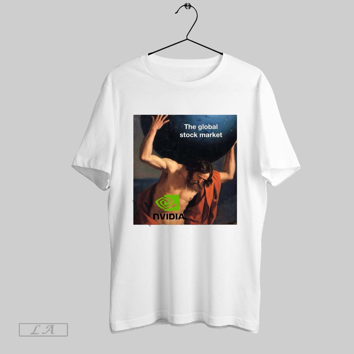 Original Awesome The Global Stock Market Nvidia Jesus T Shirt 2020 Trending Tees