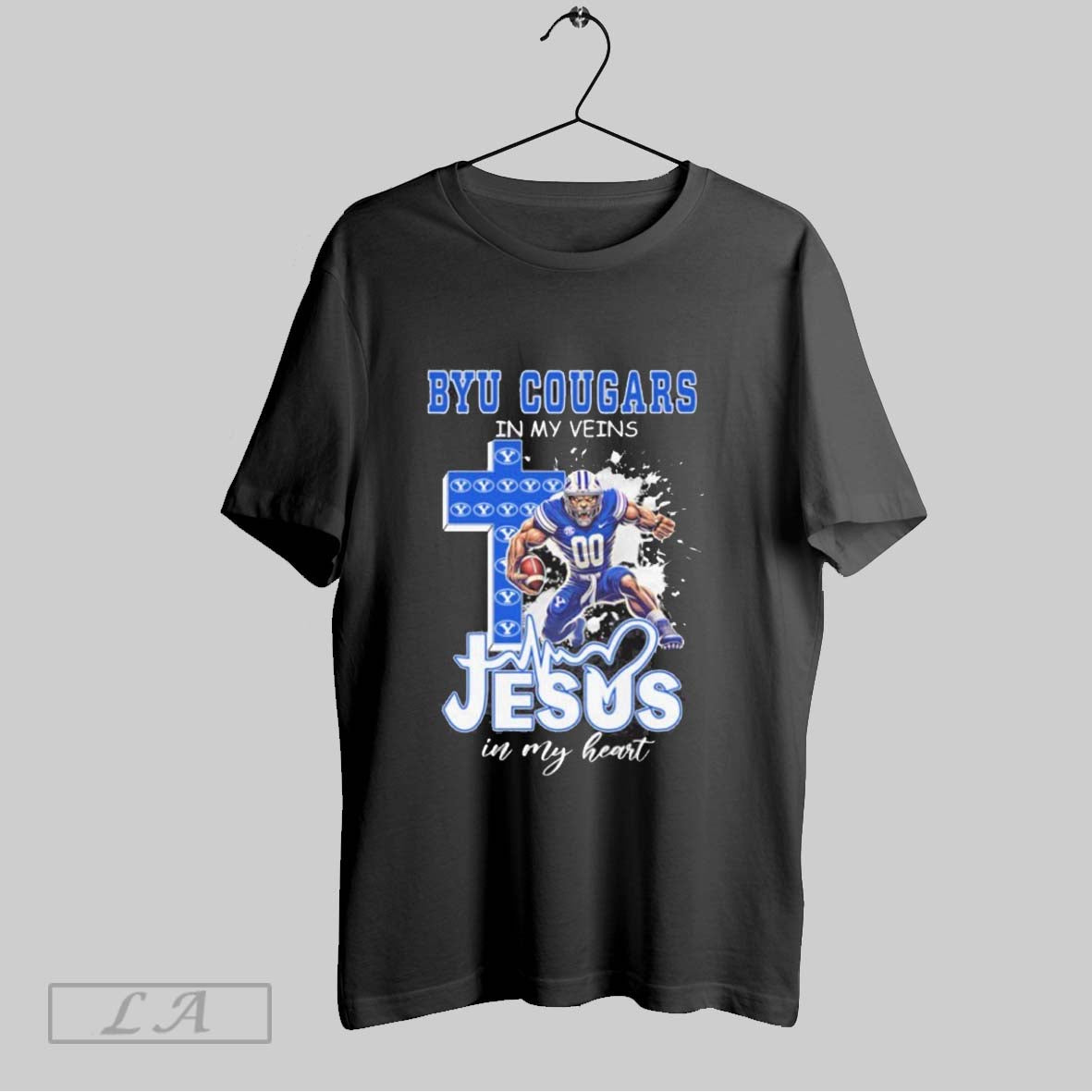 Original Byu Cougars Football Mascot In My Veins Jesus In My Hear
