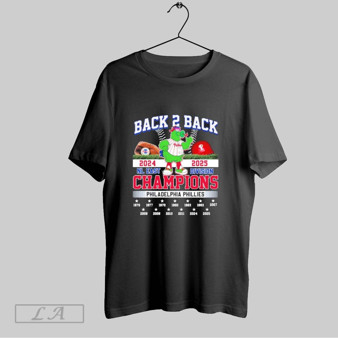 Original Back 2 Back 2024 2025 Nl East Division Champions Philadelphia Phillies Masco