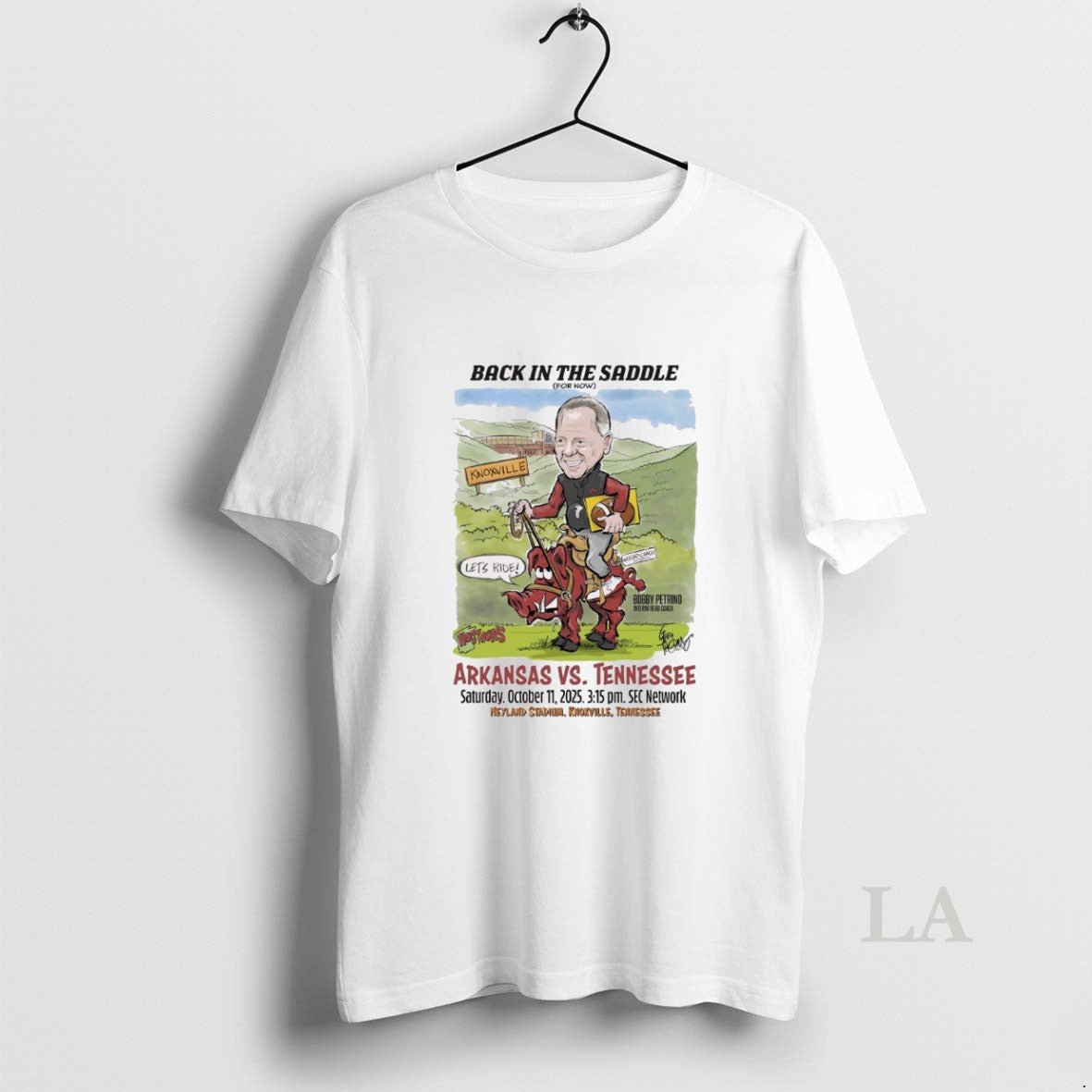 Original Back In The Saddle Arkansas Vs Tennessee October 11 2025 Neyland Stadium Knoxville Tn