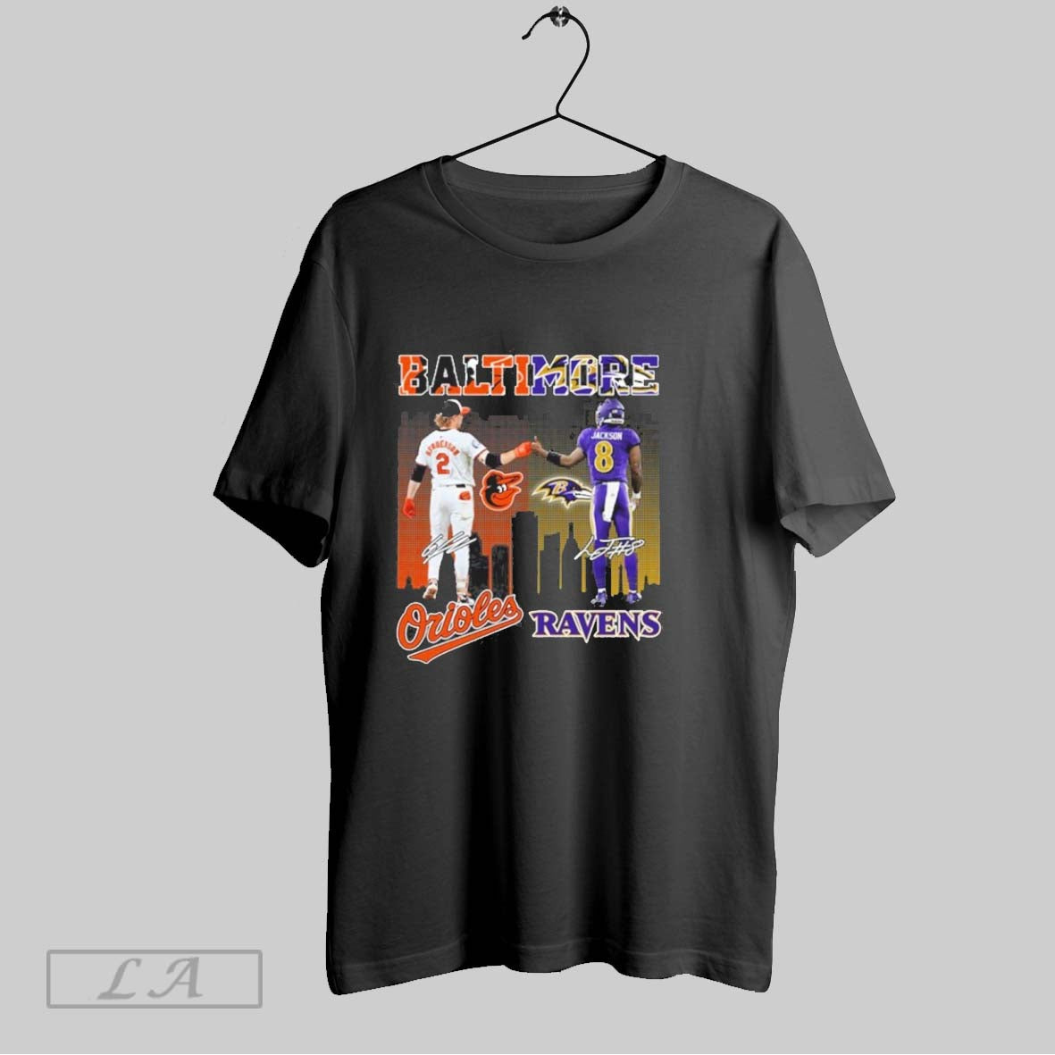 Original Baltimore Player Orioles And Ravens Signature Shirt T Shirt