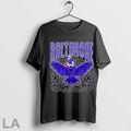 Original Baltimore Ravens Skeleton Football Player Riding A Raven
