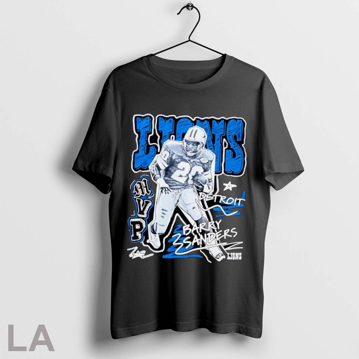 Original Barry Sanders Detroit Lions Mvp Vintage T Shirt