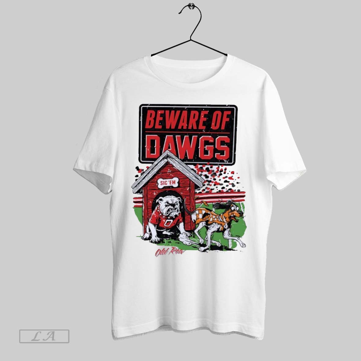 Original Beware Of Dawgs Old Row Sic Em Bulldog