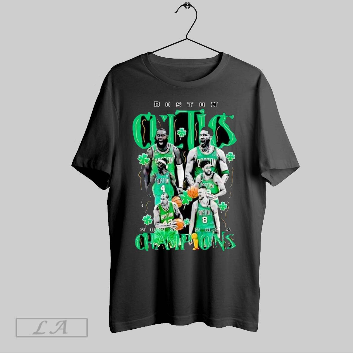 Original Boston Celtics 2023 2024 Champions Team Players Graphic Art
