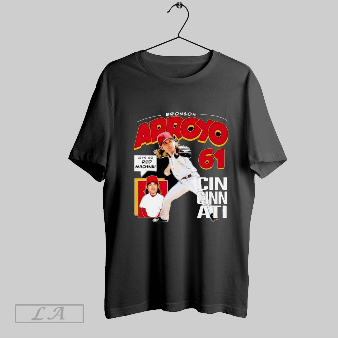 Original Bronson Arroyo Cincinnati Comic 61 T Shirt