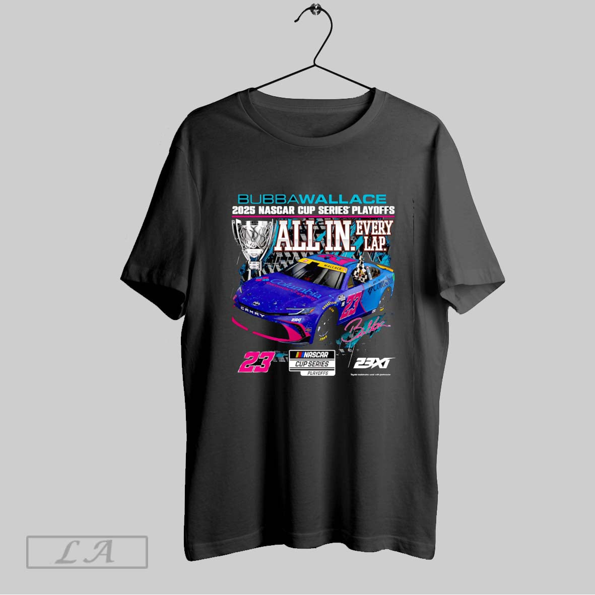 Original Bubba Wallace 23xi Racing 2025 Nascar Cup Series Playoffs Columbia T Shirt