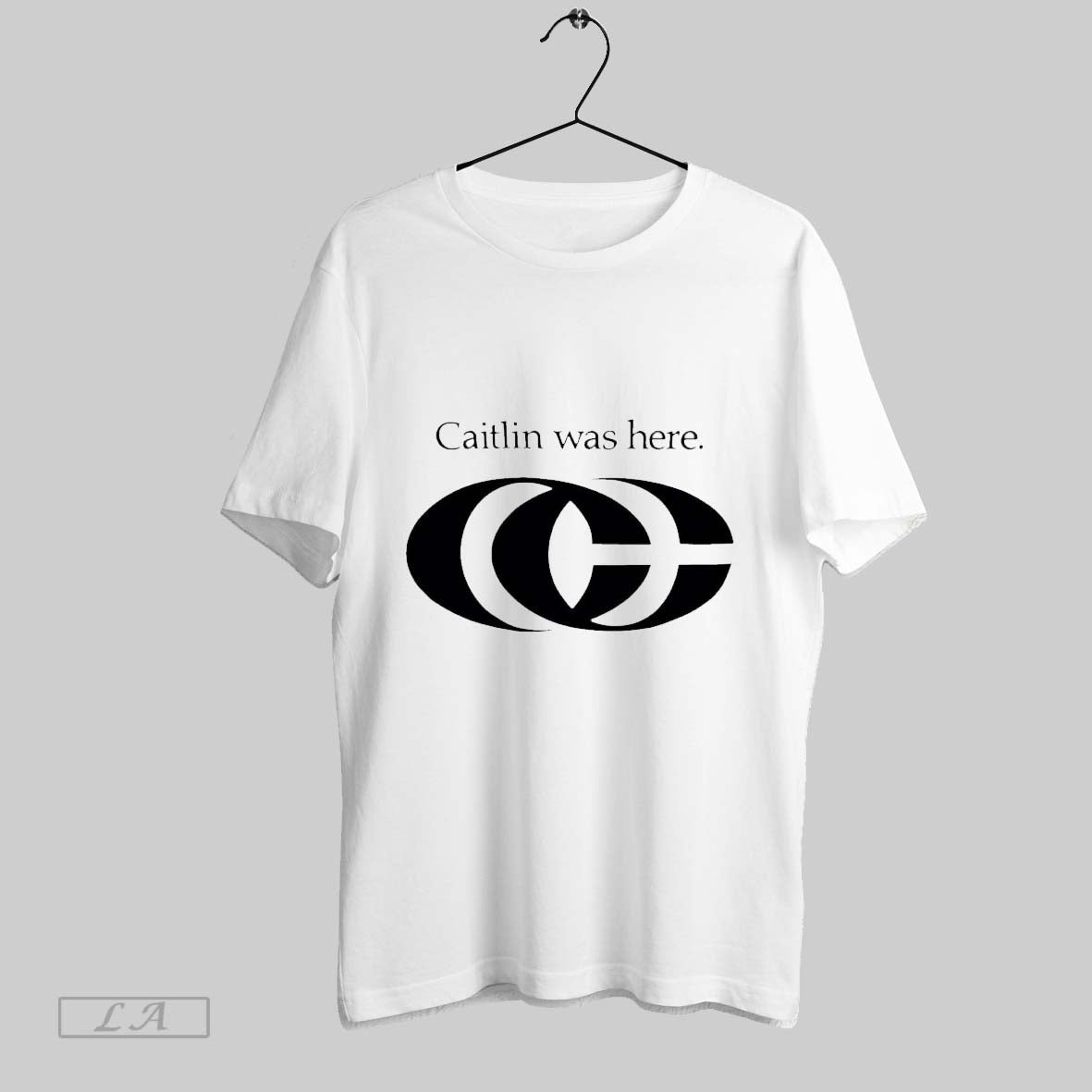 Original Caitlin Was Here Big Logo 2025 White S